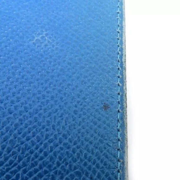 Auth HERMES Agenda/Note Cover Blue Leather - Picture 5 of 15